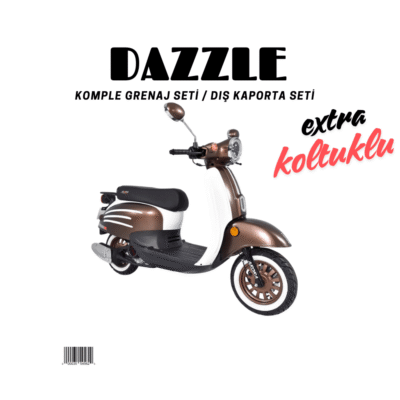 Arora Dazzle Kahverengi Beyaz Grenaj Seti 16 Parça + Koltuklu
